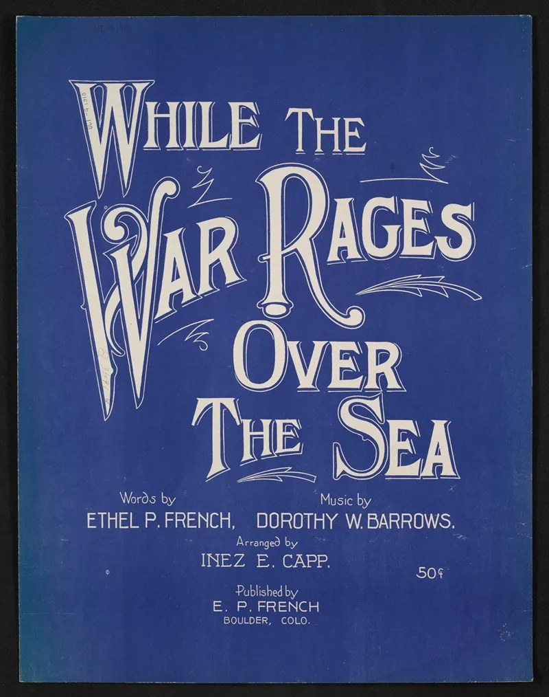 While The War Rages Over The Sea Wall Art by Anonymous - High-Resolution Digital Print
