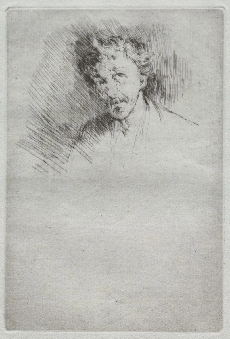 Whistler With The White Lock 2 Wall Art by James Abbott McNeill Whistler - High-Resolution Digital Print