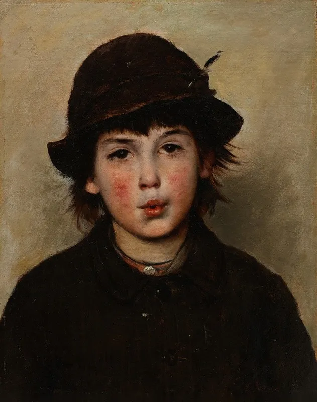 Whistling Boy Wall Art by Frank Duveneck - High-Resolution Digital Print