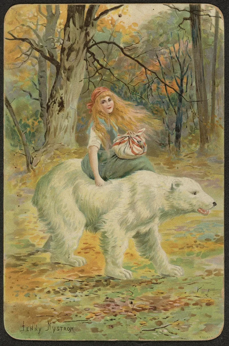 White Bear King Valemon Wall Art by Jenny Nyström - High-Resolution Digital Print