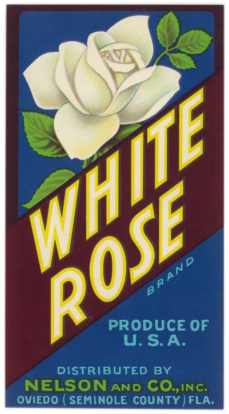 White Rose Brand Citrus Label 2