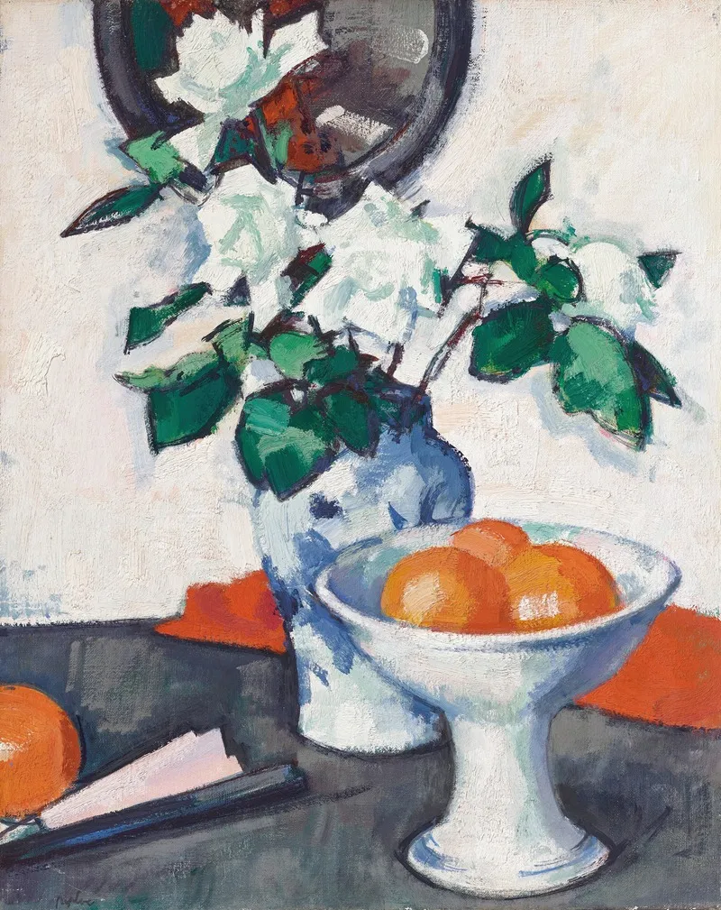 White Roses 9 Wall Art by Samuel John Peploe - High-Resolution Digital Print