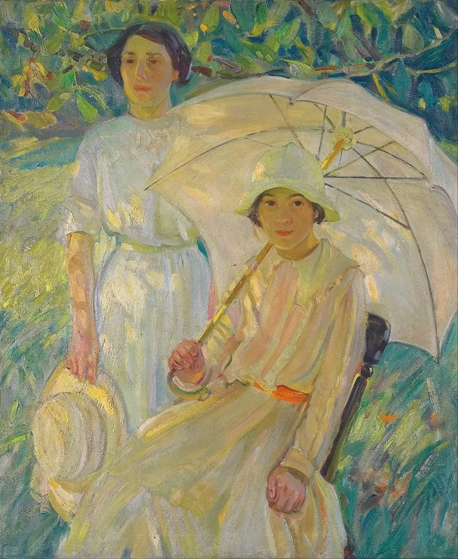 White Sunshade 2 Wall Art by Helen Galloway McNicoll - High-Resolution Digital Print