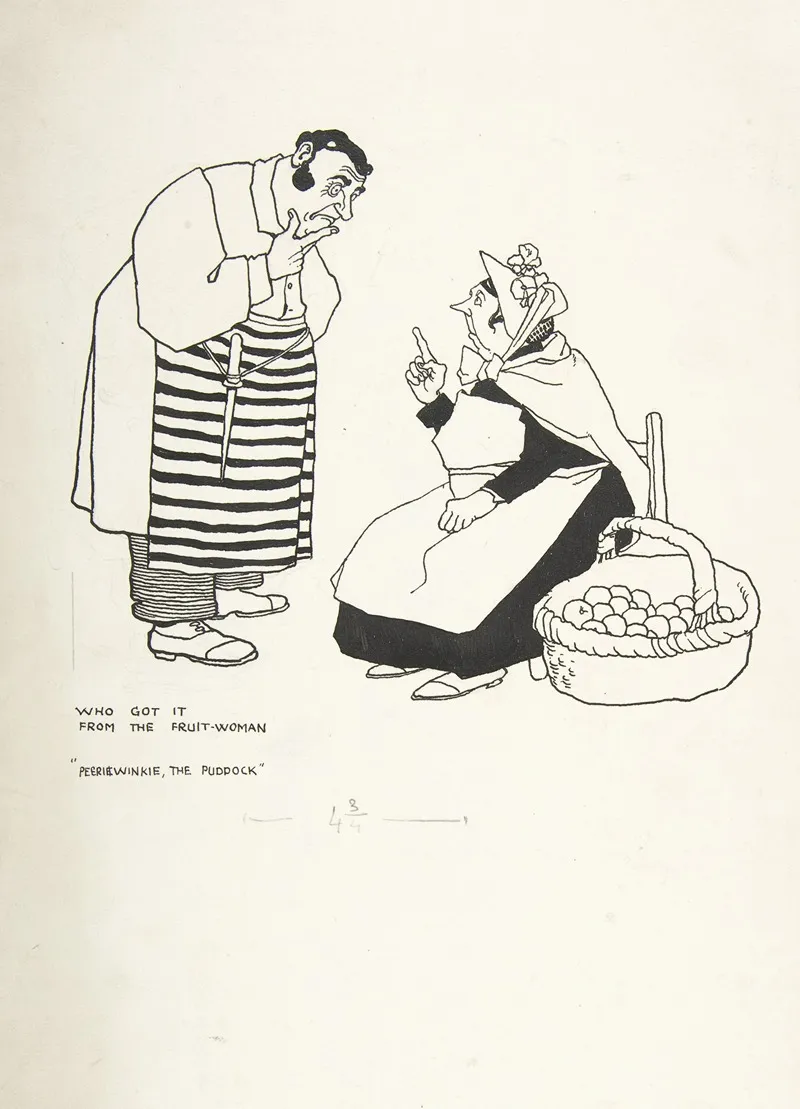Who Got It From The Fruit Woman Peeriwinkie The Puddock From Topsy Turvy Tales