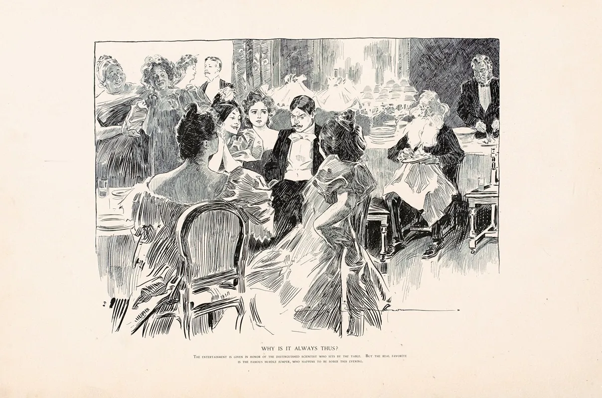 Why Is It Always Thus Wall Art by Charles Dana Gibson - High-Resolution Digital Print