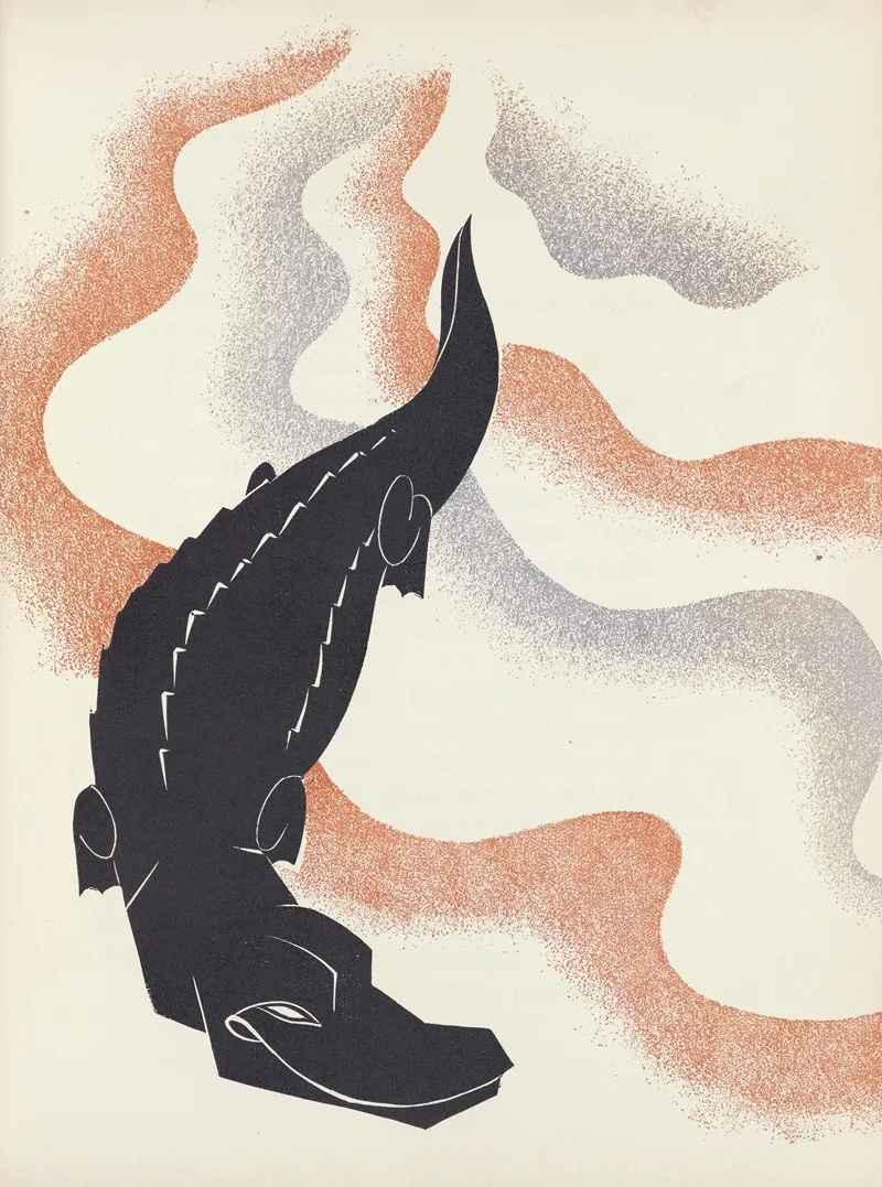 Why No One Ever Carries The Alligator Down To The Water Wall Art by Pierre Pinsard - High-Resolution Digital Print