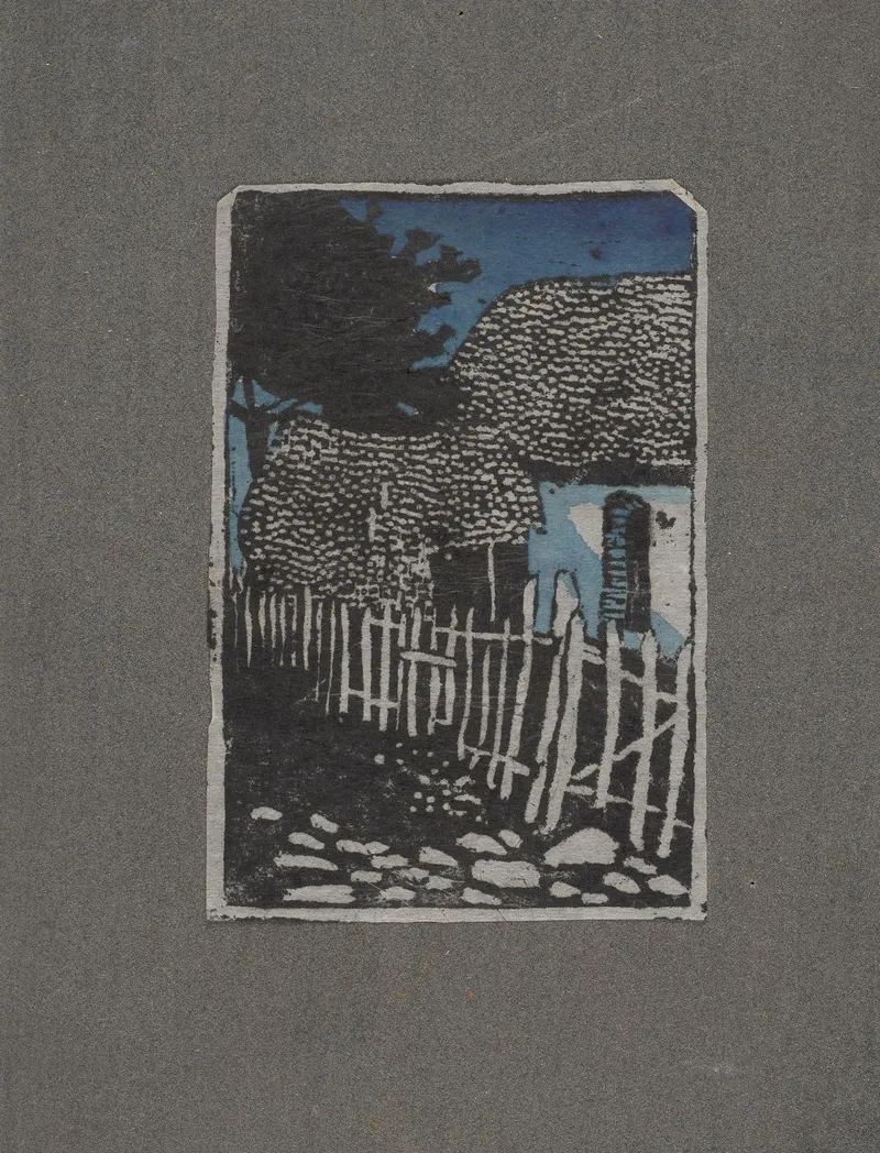 Widok Wiejskiej Chalupy Wall Art by Marian Olszewski - High-Resolution Digital Print
