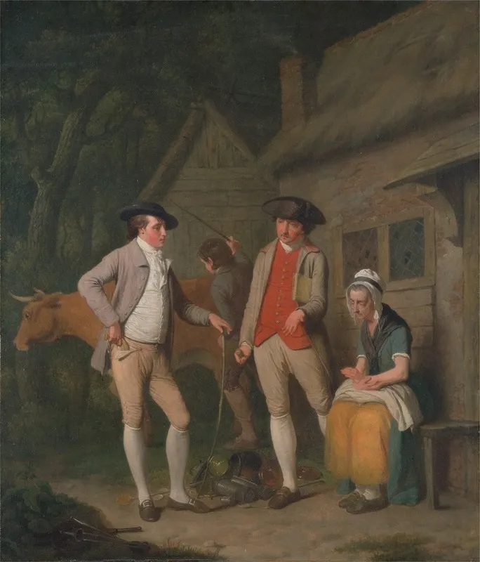 Widow Costards Cow And Goods Distrained For Taxes Are Redeemed By The Generosity Of Johnny Pearma