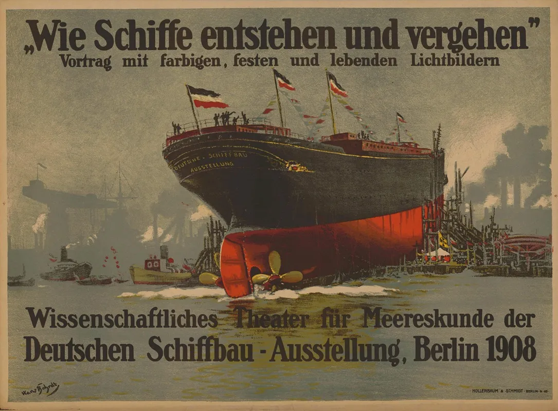 Wie Schiffe Entstehen Und Vergehen Wall Art by Hans Bohrdt - High-Resolution Digital Print