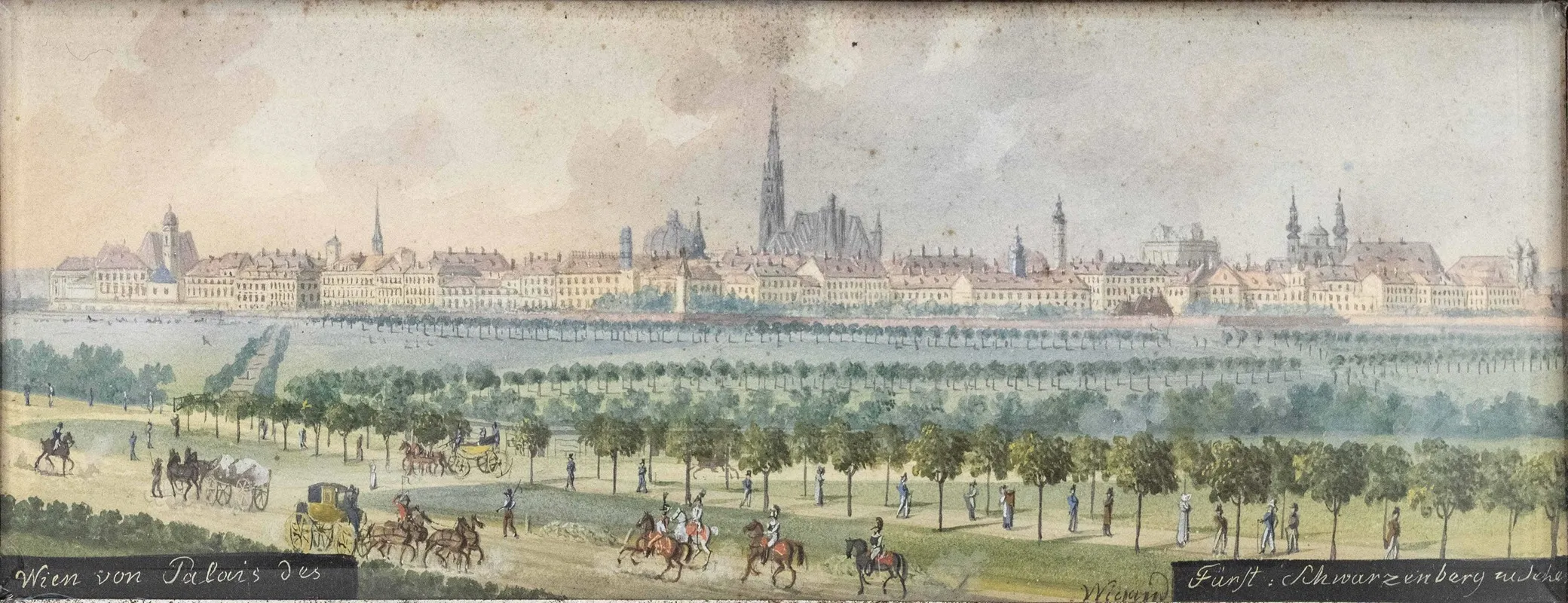 Wien Vom Palais Schwarzenberg Aus Gesehen Wall Art by Balthasar Wigand - High-Resolution Digital Print
