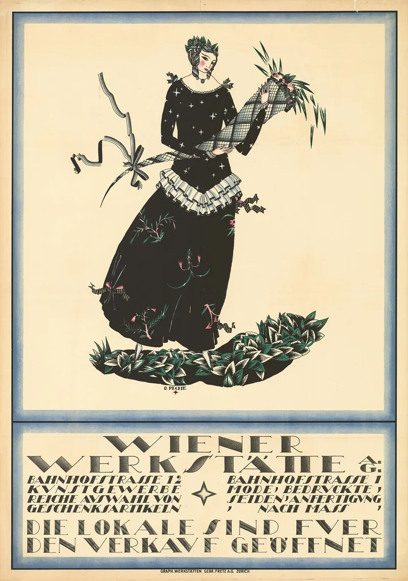 Wiener Werkstatte Wall Art by Dagobert Peche - High-Resolution Digital Print