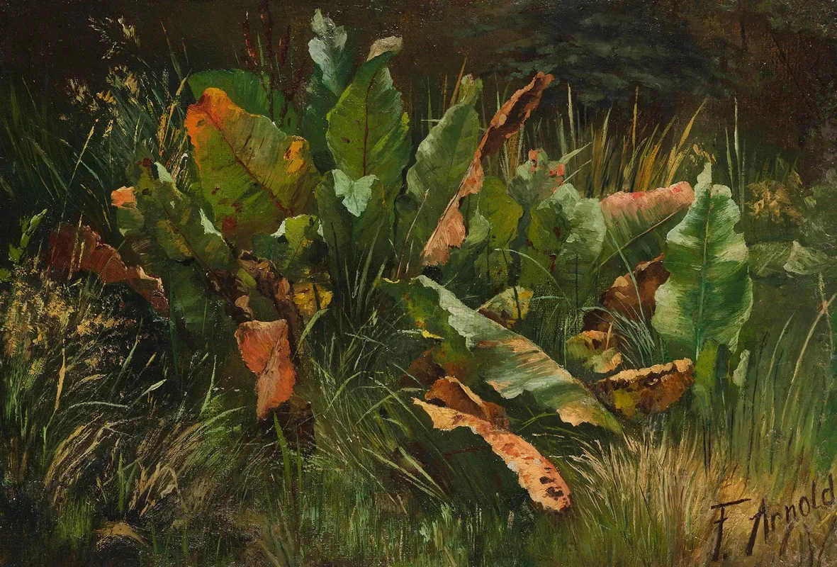 Wiesenstuck Mit Sauerampfer Wall Art by Friedrich Adolph Arnold - High-Resolution Digital Print