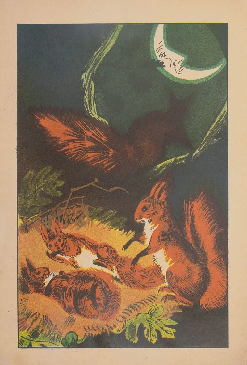 Wiewioreczki Pl 5 Wall Art by J. Hurwicz - High-Resolution Digital Print
