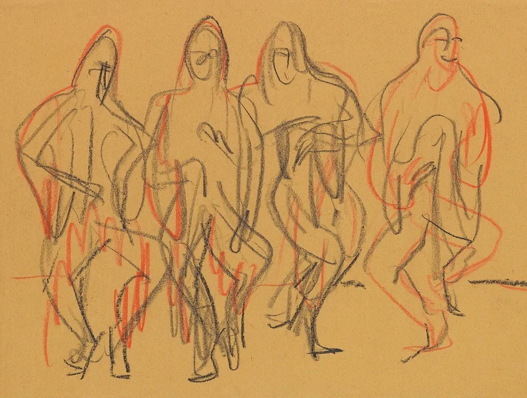 Wigman Tanz Wall Art by Ernst Ludwig Kirchner - High-Resolution Digital Print