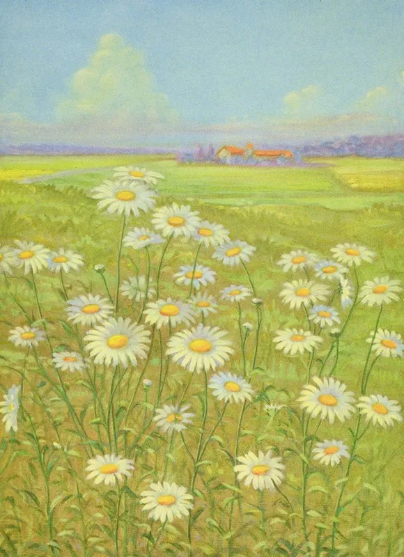 Wild Daisy Wall Art by Lafayette F. Cargill - High-Resolution Digital Print