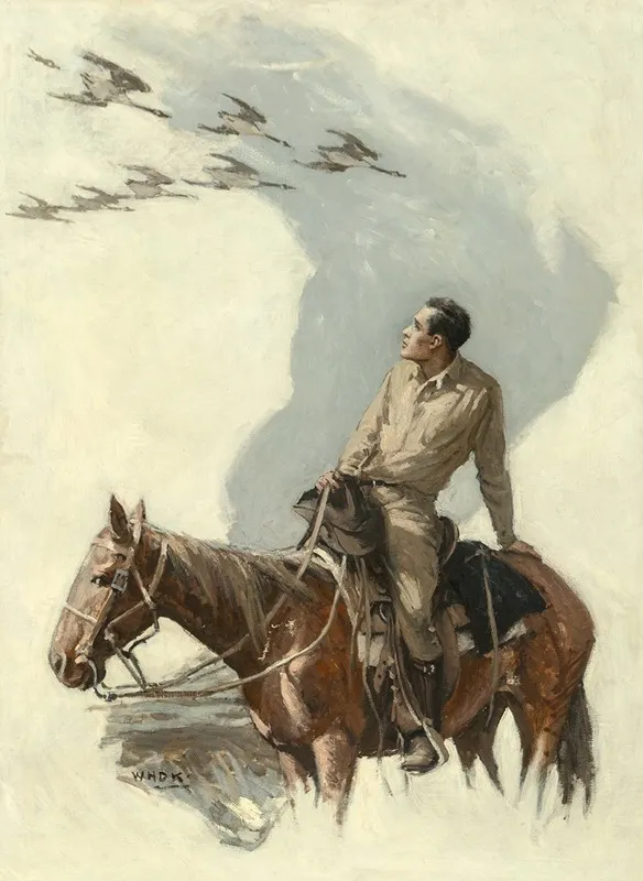 Wild Geese 2 Wall Art by William Henry Dethlef Koerner - High-Resolution Digital Print