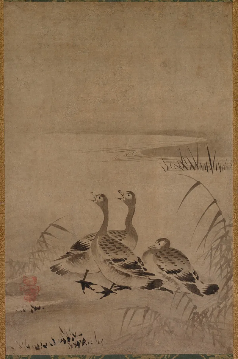 Wild Geese 3 Wall Art by Chōkichi - High-Resolution Digital Print