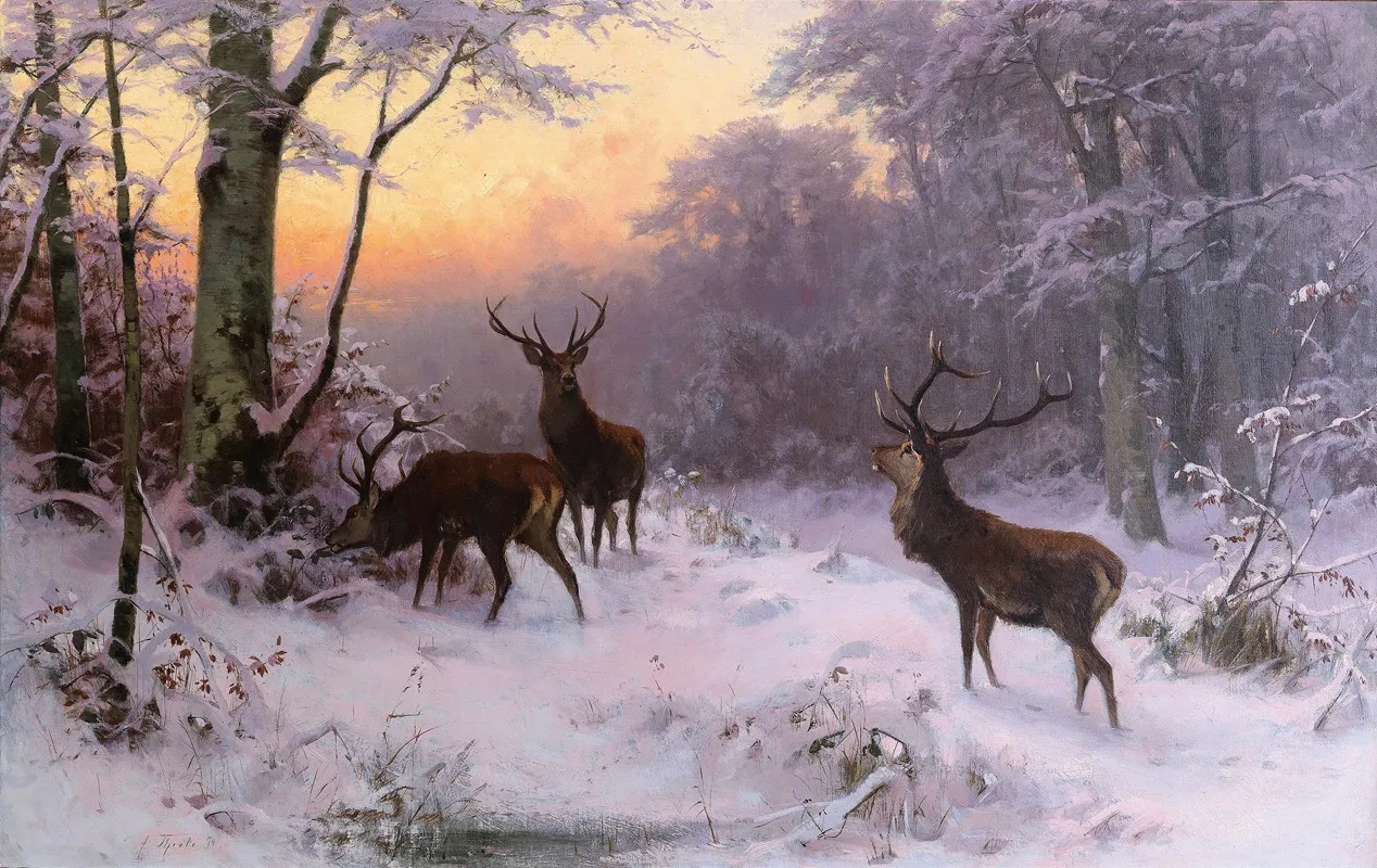 Wild Im Winterwald Wall Art by Arthur Thiele - High-Resolution Digital Print