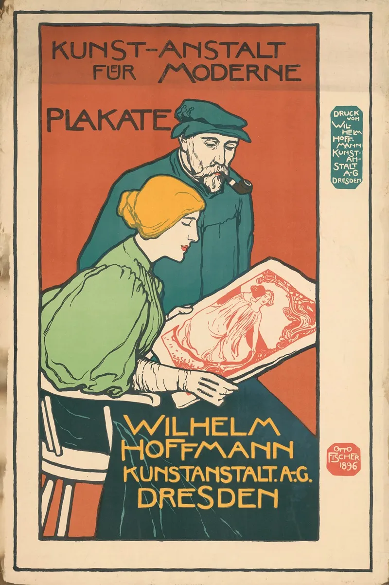 Wilhelm Hoffmann Kunstanstalt Dresden Kunstanstalt Fur Moderne Plakate Wall Art by Otto Fischer - High-Resolution Digital Print