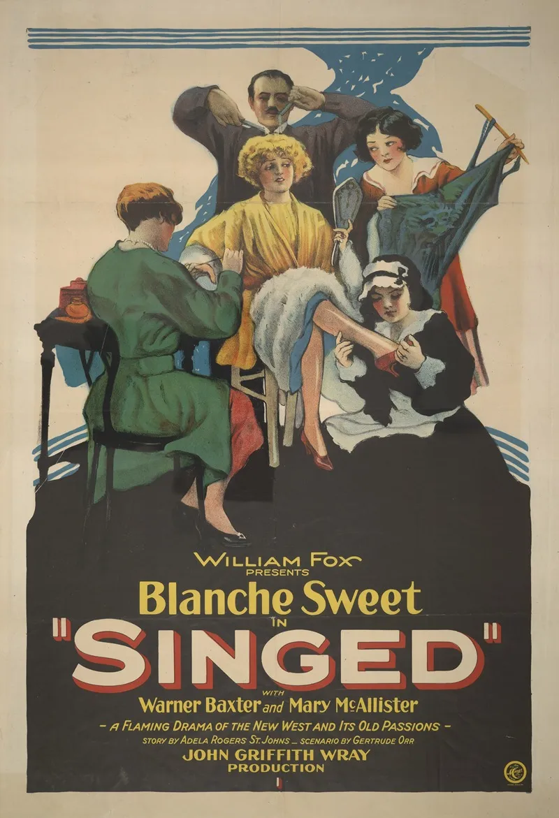 William Fox Presents Blanche Sweet In Singed With Warner Baxter And Mary Mcallister Wall Art by H.C. Miner Litho. Co. - High-Resolution Digital Print