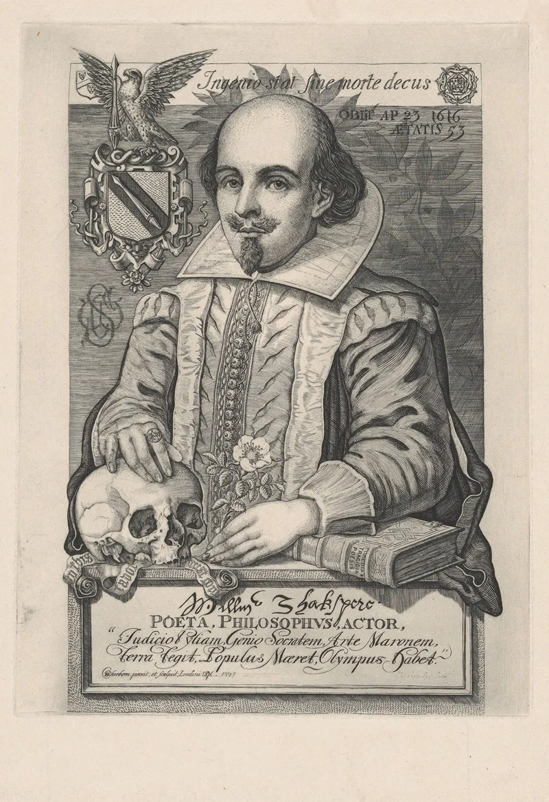William Shakespeare Wall Art by Charles William Sherborn - High-Resolution Digital Print
