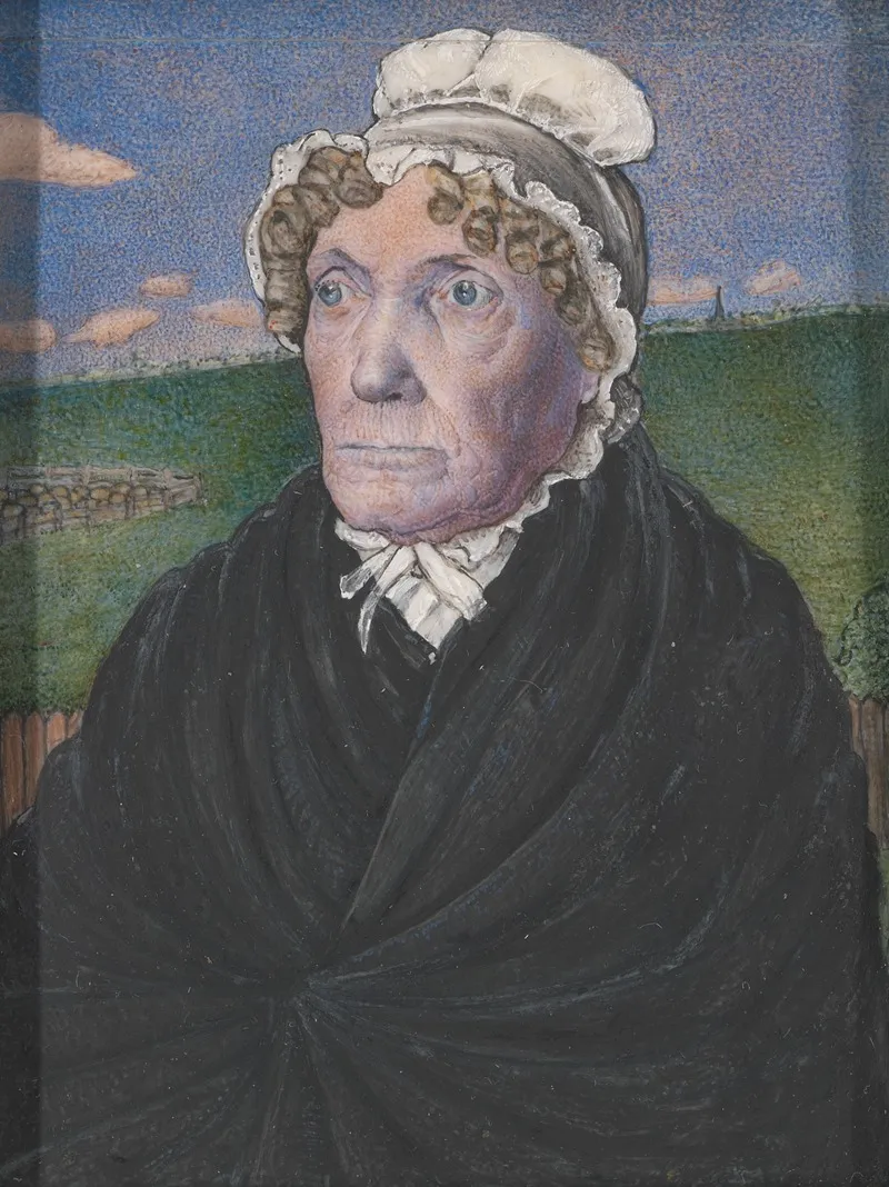 William Williams Second Wife Wall Art by Frederick Tatham - High-Resolution Digital Print