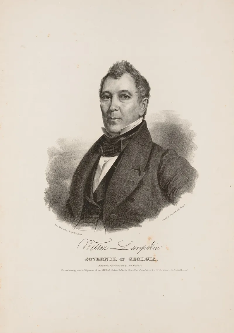 Wilson Lumpkin Governor Of Georgia Wall Art by Charles Fenderich - High-Resolution Digital Print