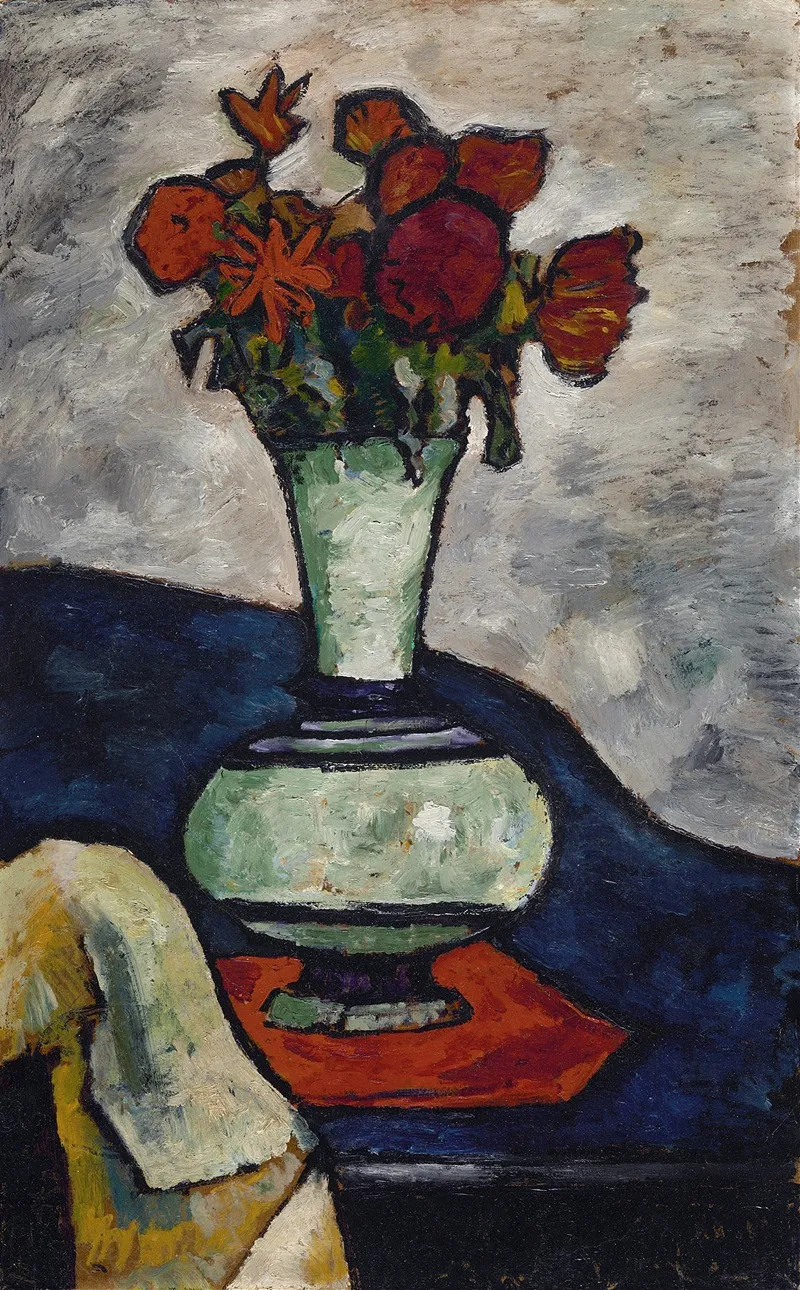 Wilting Flowers Wall Art by August Macke - High-Resolution Digital Print