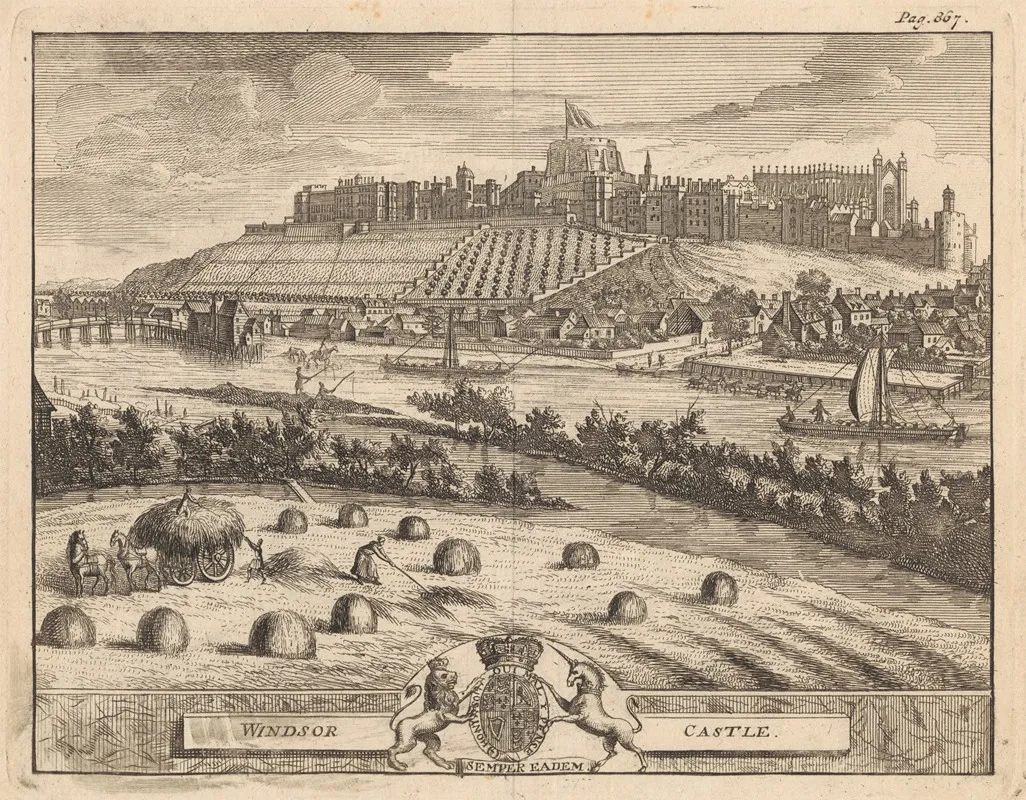 Windsor Castle 10 Wall Art by Pieter van der Aa - High-Resolution Digital Print