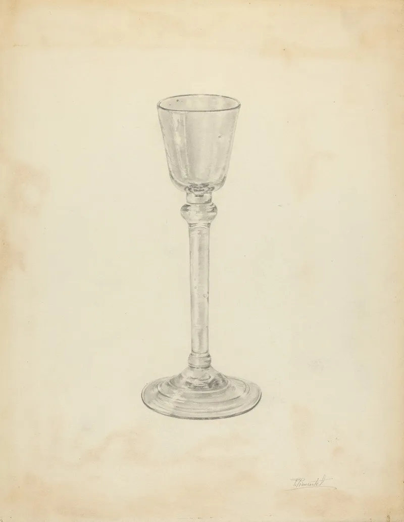 Wine Glass 14 Wall Art by Palmyra Pimentel - High-Resolution Digital Print