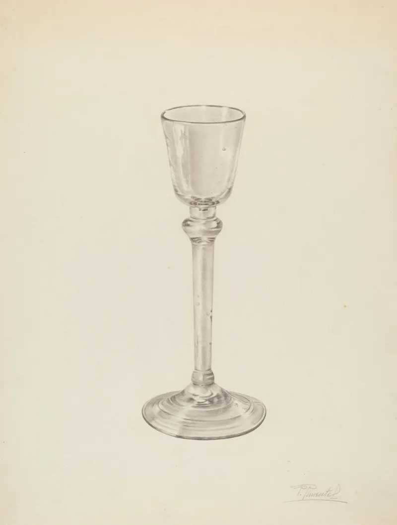 Wine Glass 15 Wall Art by Palmyra Pimentel - High-Resolution Digital Print