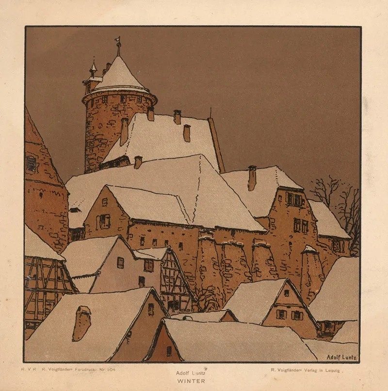 Winter 81 Wall Art by Adolf Luntz - High-Resolution Digital Print