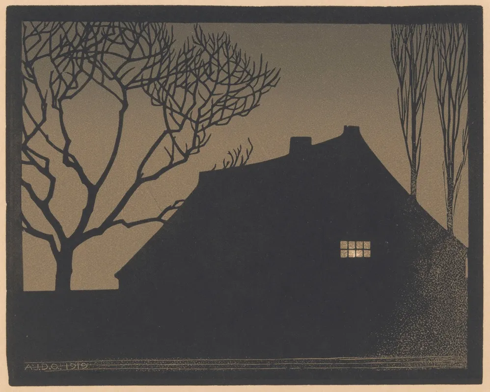 Winter Evening 8 Wall Art by Julie de Graag - High-Resolution Digital Print