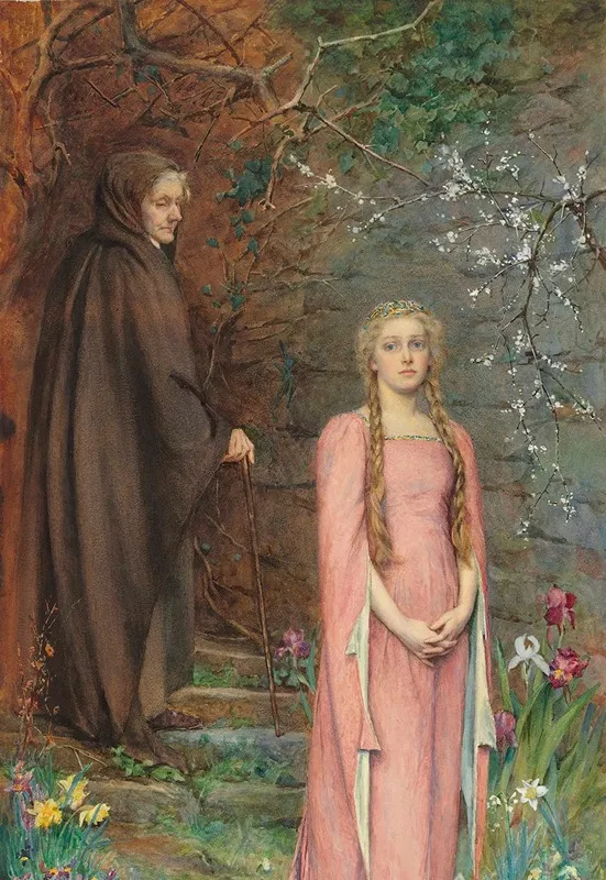 Winter Gives Way To Spring Wall Art by Henry Meynell Rheam - High-Resolution Digital Print