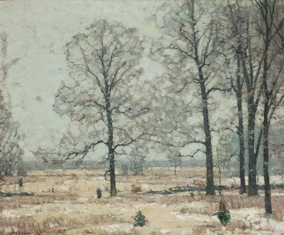 Winter Hickories Wall Art by John Fabian Carlson - High-Resolution Digital Print