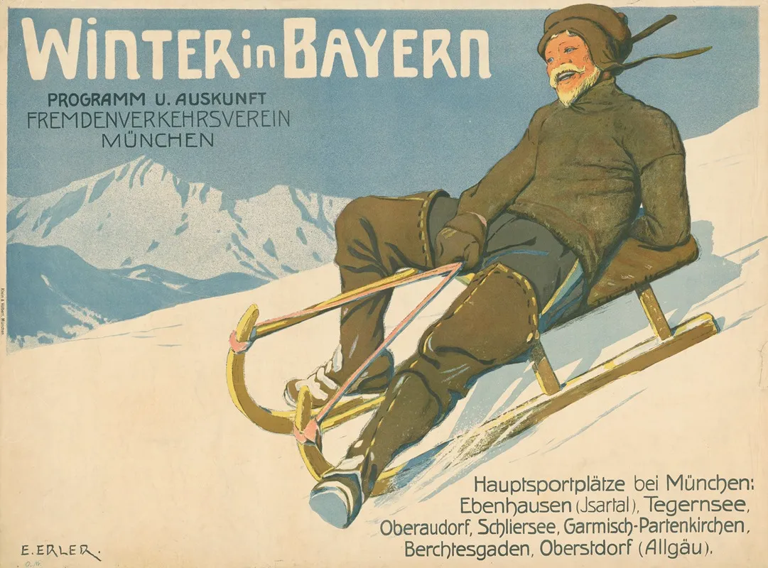 Winter In Bayern Programm Und Auskunft Fremdenverkehrsverein Munchen