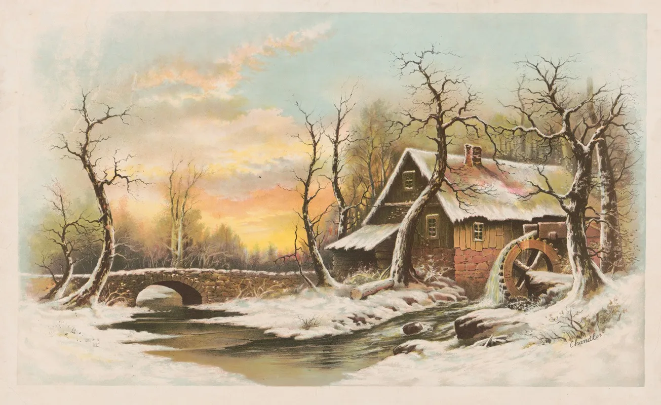 Winter In Minnesota Wall Art by Muller, Luchsinger &amp; Co. - High-Resolution Digital Print