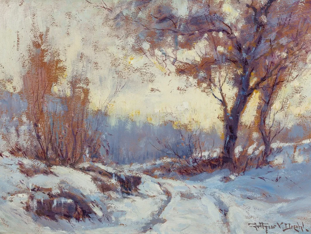 Winter Landscape 37 Wall Art by Arthur Vidal Diehl - High-Resolution Digital Print