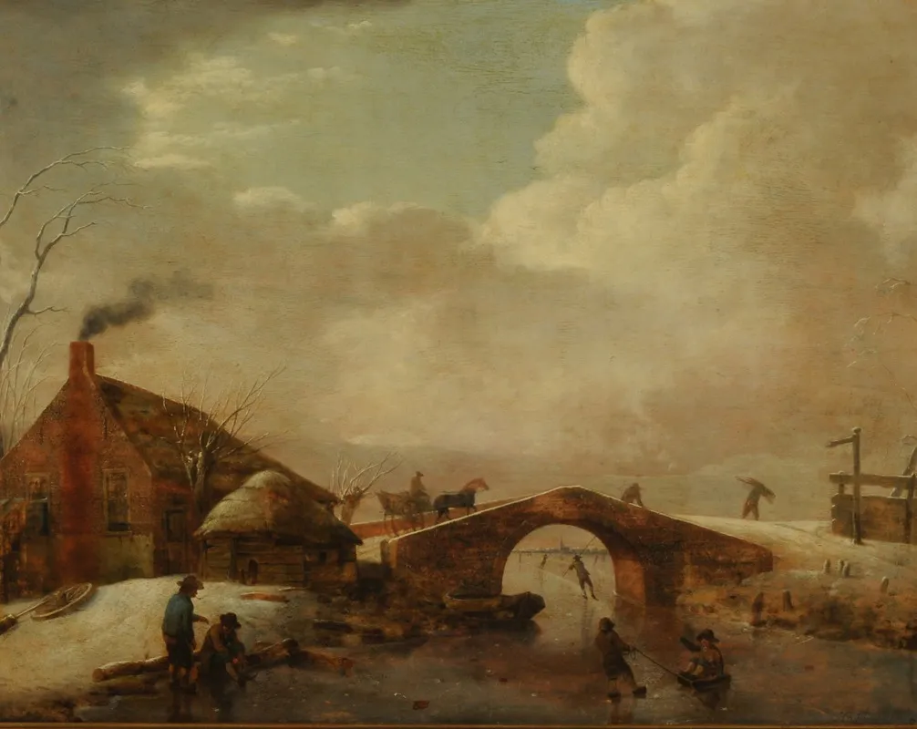 Winter Landscape 79 Wall Art by Hendrik Willem Schweickhardt - High-Resolution Digital Print