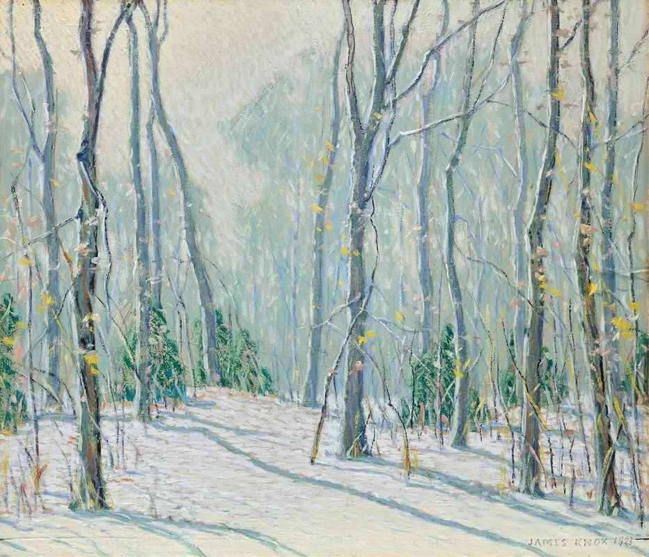 Winter Landscape Fort Lee Nj Wall Art by James P. Knox - High-Resolution Digital Print