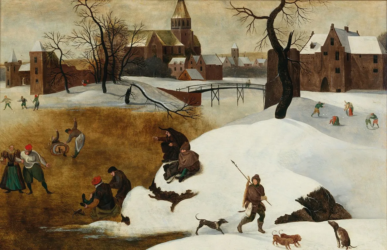 Winter Landscape With Skaters 6