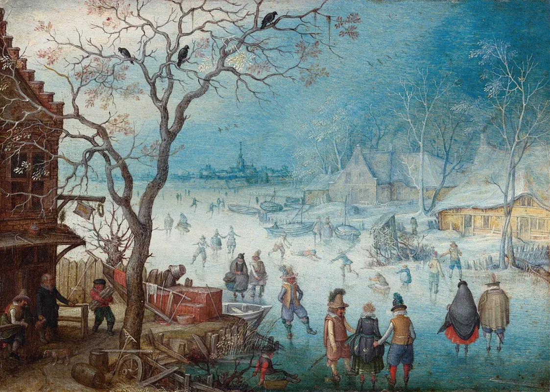 Winter Landscape Wall Art by Christoffel van den Berghe - High-Resolution Digital Print
