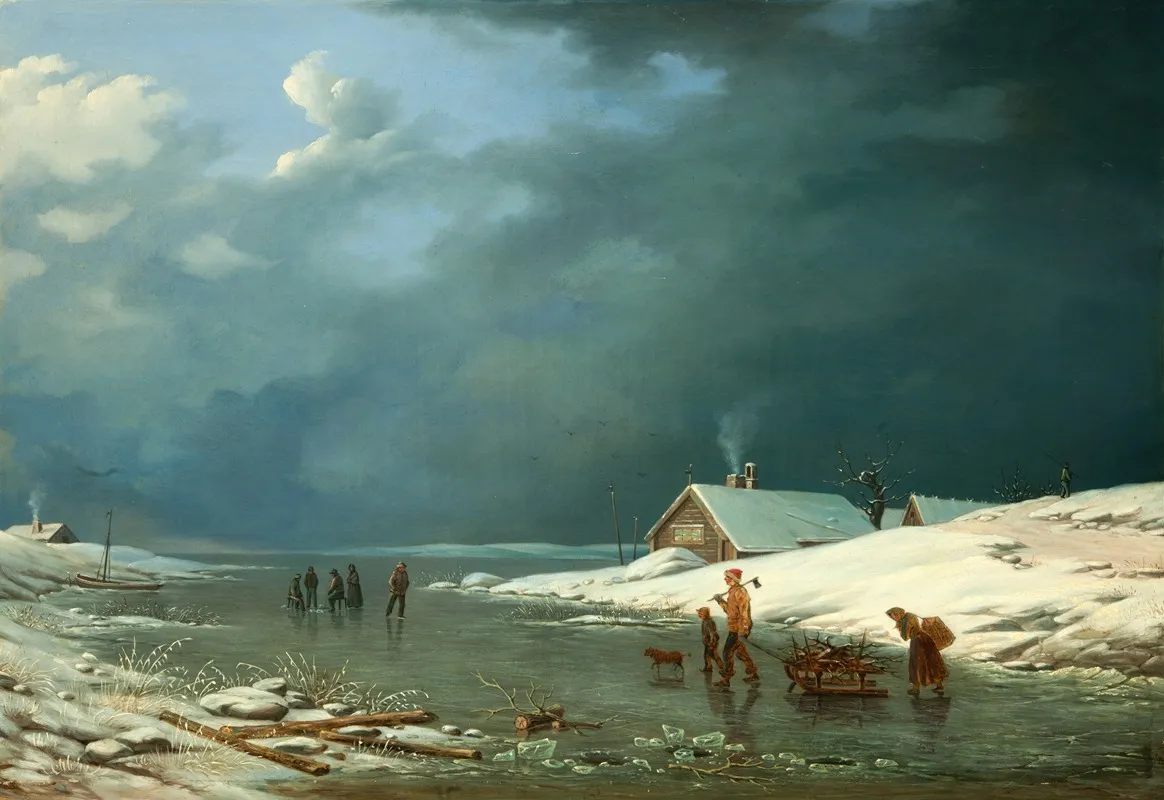 Winter Out On The Islands Wall Art by Albert Berg - High-Resolution Digital Print