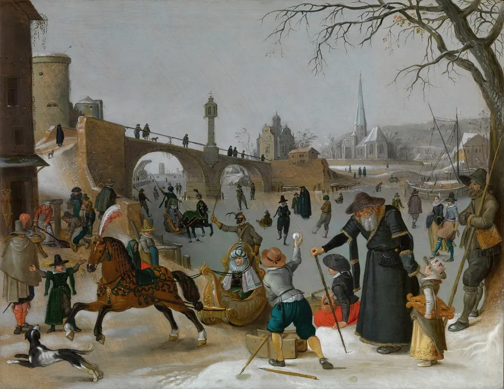 Winter Pleasures 6 Wall Art by Sebastian Vrancx - High-Resolution Digital Print