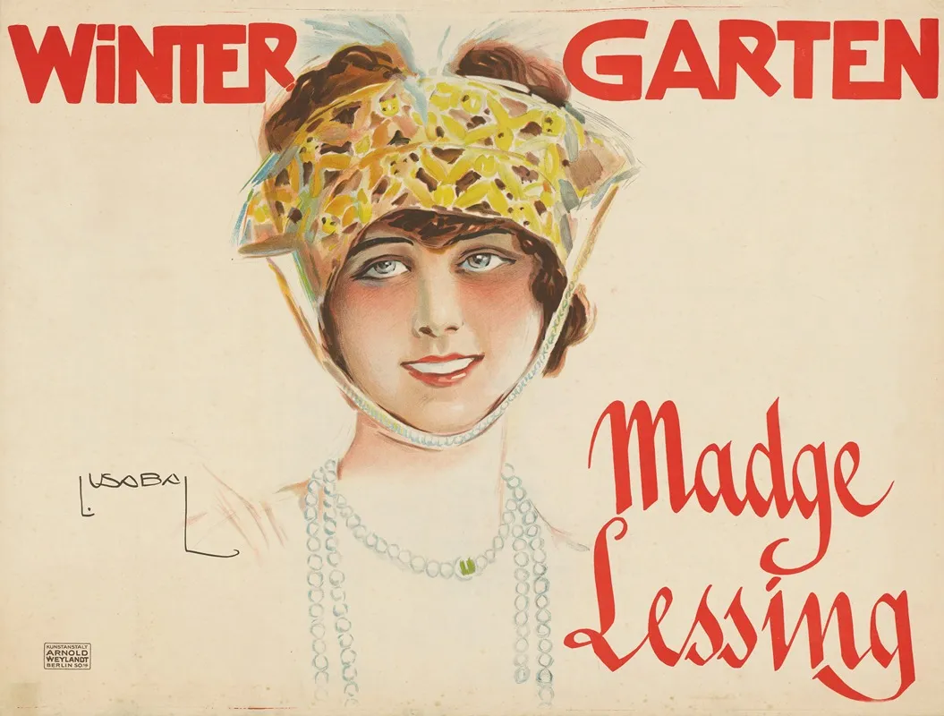 Wintergarten Madge Lessing Wall Art by Luis Felipe Usabal y Hernández - High-Resolution Digital Print