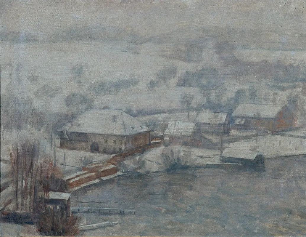 Winterlandschaft Am Attersee