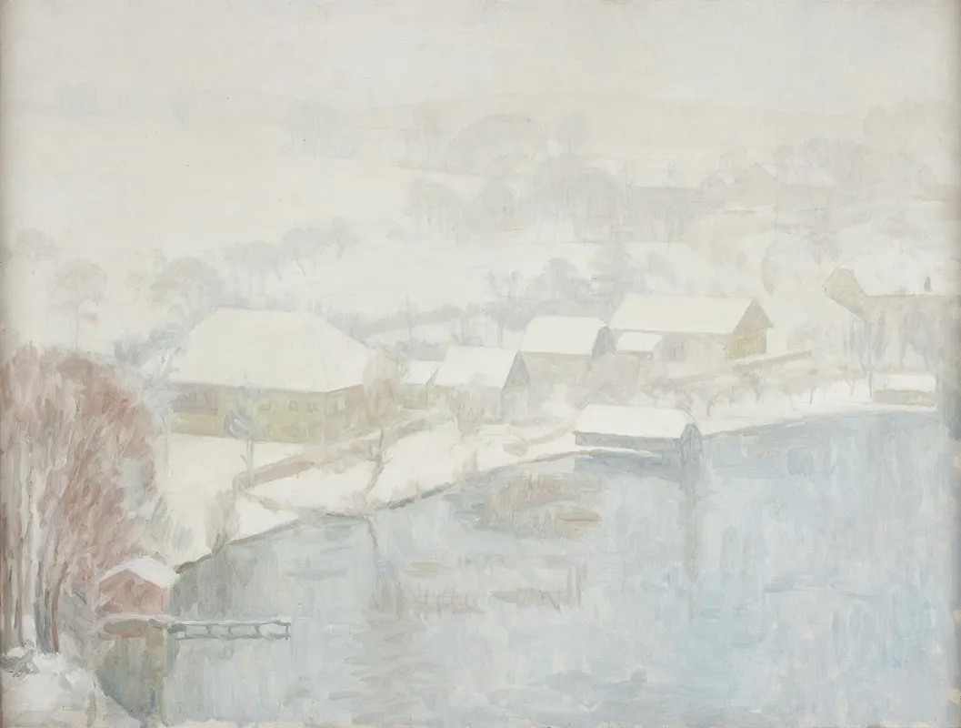 Winterlandschaft Am See