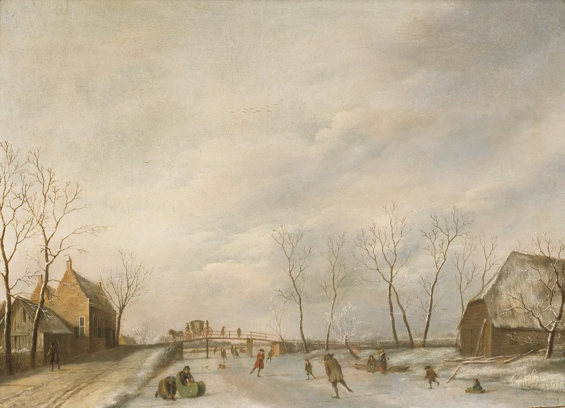 Winterlandschap 14 Wall Art by Johannes Janson - High-Resolution Digital Print