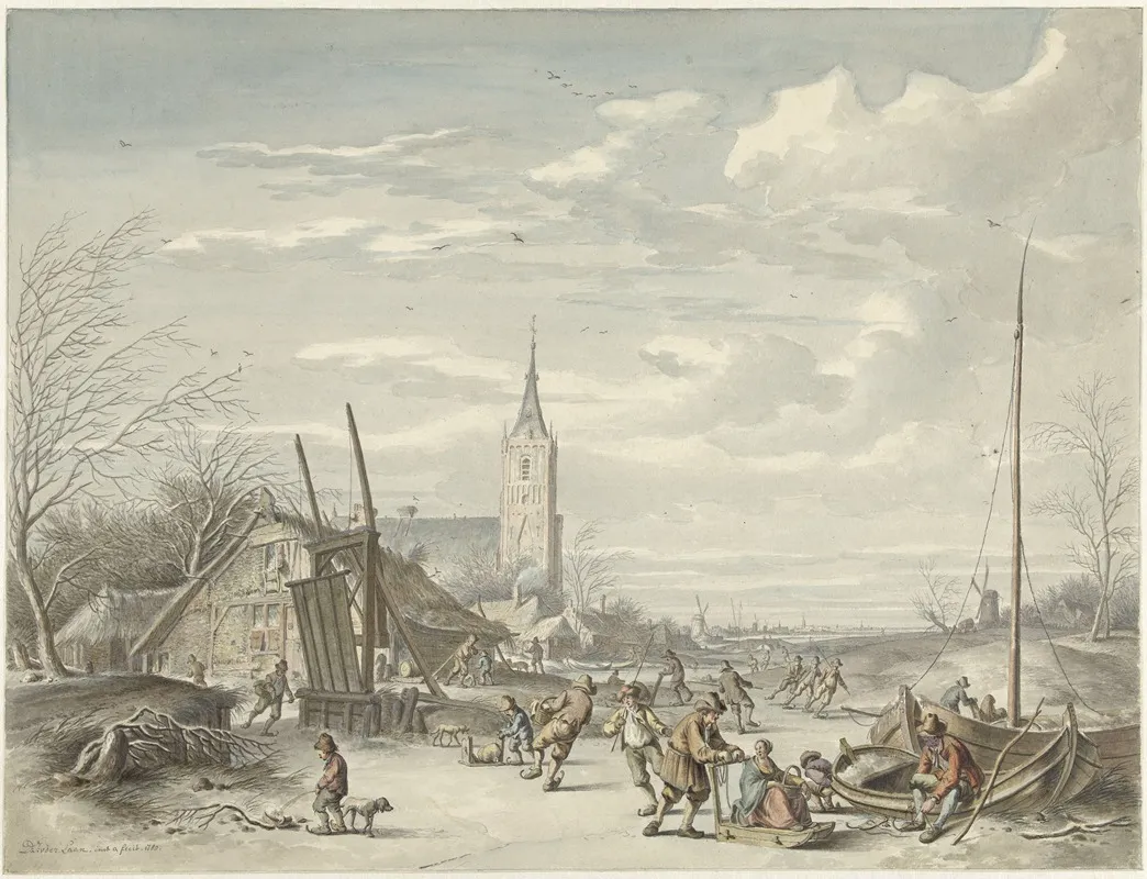 Winterlandschap 6 Wall Art by Dirk Jan van der Laan - High-Resolution Digital Print