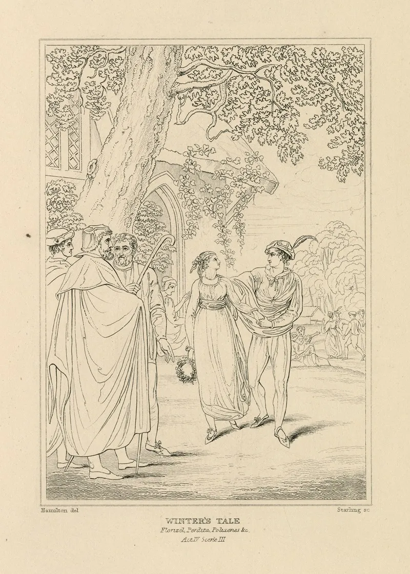 Winters Tale Act Iv Scene Iii Wall Art by William Francis Starling - High-Resolution Digital Print